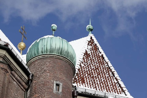 Dome of the Church of St. Peter at the Viktualienmarkt