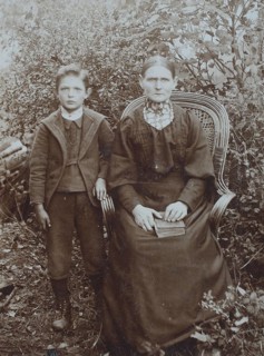 Grandmother and grandson
