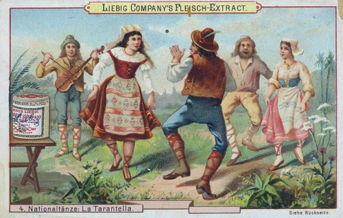Picture series national dances: La Taratella