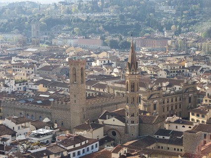Stadtansicht von Florenz mit Badia Fiorentina