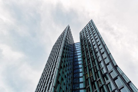 Two skyscrapers