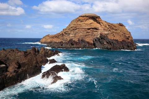 Near Porto Moniz on the northwest coast of the island