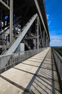 Interior view of the old Niederfinow ship lift