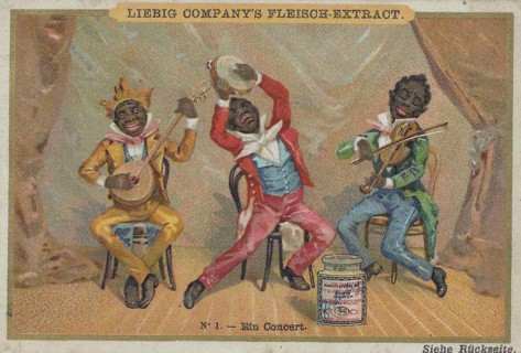 Picture series dark-skinned artists: a concert