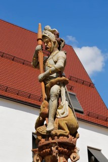 Georgsbrunnen eastern Muensterplatz