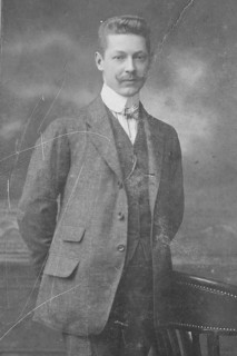 Elegant man in a photo studio