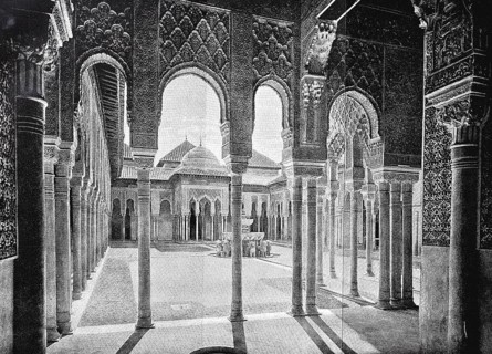 The Lion's Court at the Alhambra in Granade