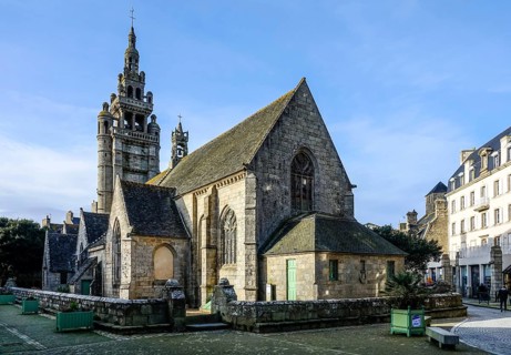 Notre-Dame-de-Croaz-Batz church in the Flamboyant Gothic style