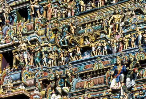 Stucco figures on Kapaleeswarar temple