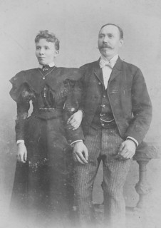 Elderly Couple in Sunday Robe at the Photographer's