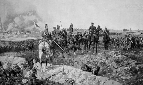 The Battle of Mars-La-Tour took place on 16 August 1870 during the Franco-Prussian War near the town of Mars-La-Tour in north-eastern France. General Moltke Waiting for the Prussian Troops