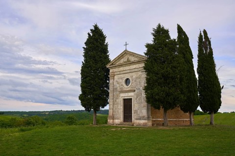 Vitaleta Church in Spring