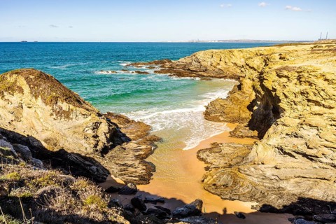 Spectacular cliffs and beaches on Vicentina Coast between Porto Covo and Sines