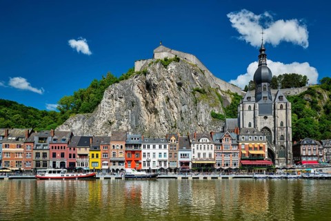 View of picturesque Dinant town