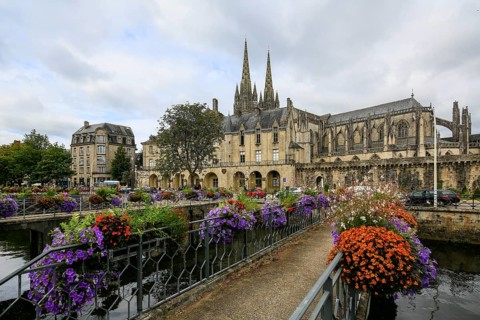 Saint-Corentin Gothic Cathedral and Musee Departemental Breton
