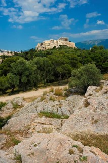 Famous greek tourist landmark