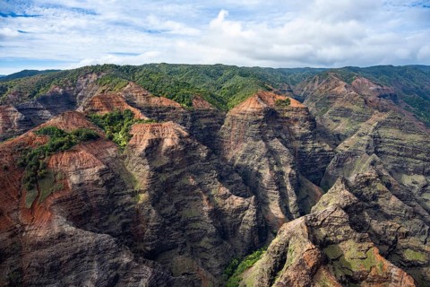 Luftaufnahme des Waimea Canyon State Park