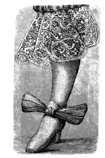 Legwear with lace