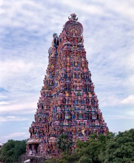 South tower in Sri Meenakshi Amman temple in Madurai