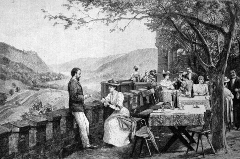 On the terrace of the Ebernburg