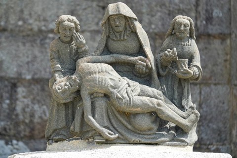 Pieta in the churchyard