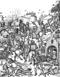 Robber barons raid a village
