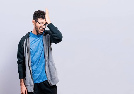 A person with trouble remembering isolated