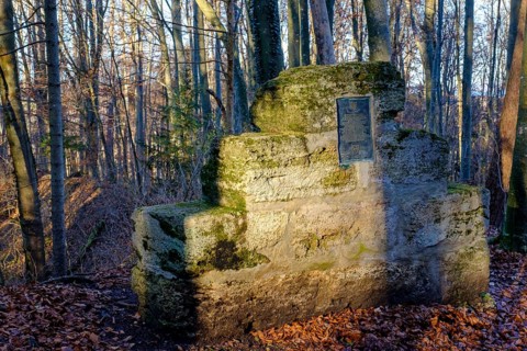 Memorial stone of the castle