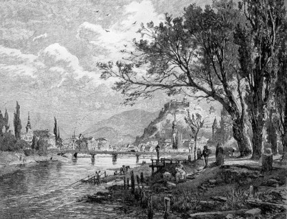 View of Graz and the Burgberg of Graz
