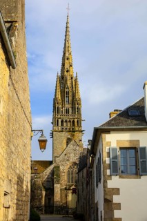 Notre-Dame-de-Roscudon church in the Flamboyant Gothic style