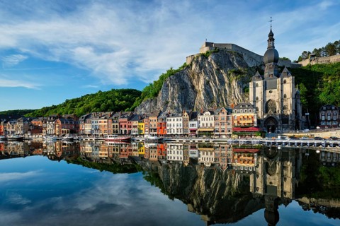 View of picturesque Dinant town