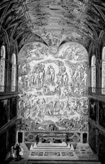 View of the interior of the Sistine Chapel