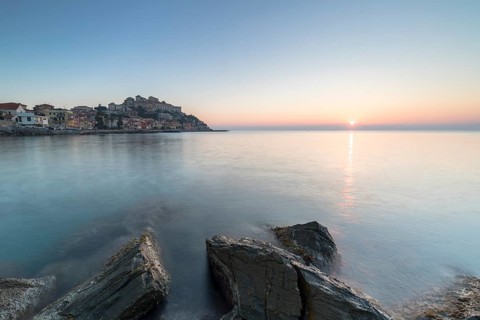 Sunrise with view of Porto Maurizio