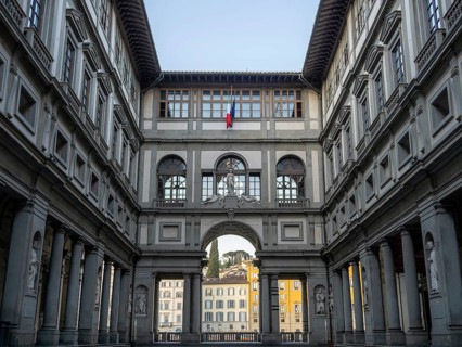 Uffizien am fruehen Morgen