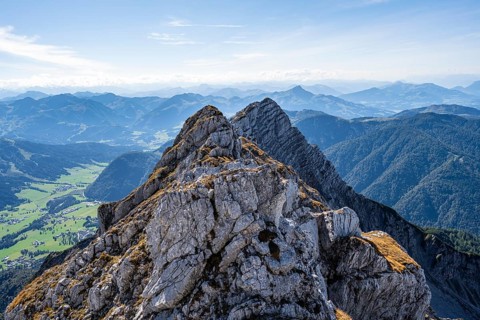Ridge with rocky peaks