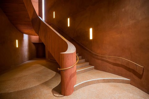 Staircase in the Kueppersmuehle Museum
