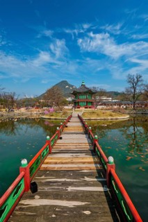 Hyangwonjeong Pavilion in Gyeongbokgung Palace
