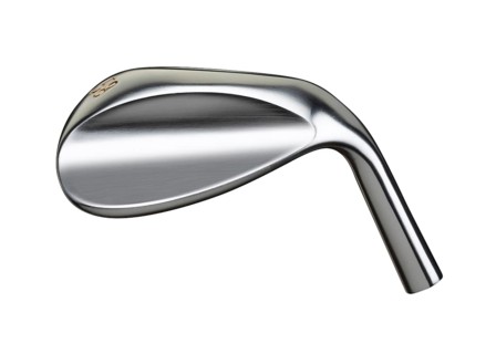 Blank golf club wedge iron head back isolated on a white background