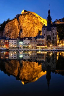 Night view of Dinant town