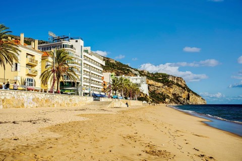 Sandy beaches and cliffs of Sesimbra