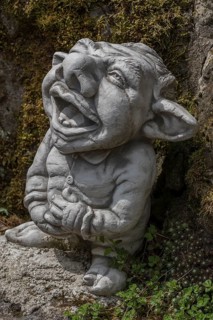 Figure of a grotesque in a garden