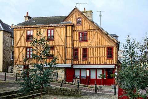 Half-timbered house on Place Saint Julien
