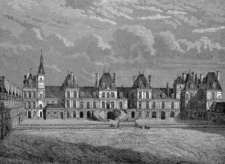 Fontainebleau Castle in Fontainebleau