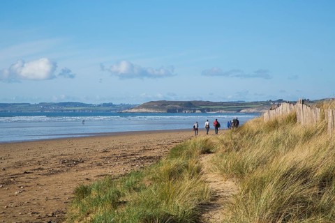 Sainte-Anne sandy beach in Douarnenez Bay