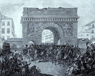 Einzug der verbuendeten Monarchen in Paris am 31. Maerz