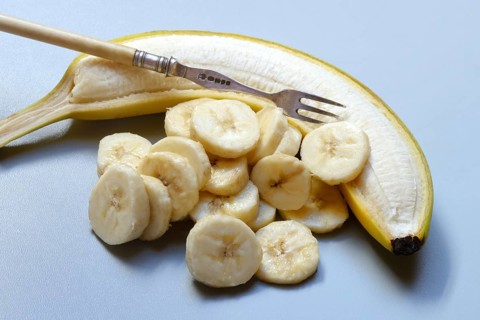 Opened banana