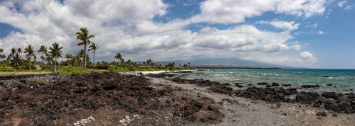 Volcanic beach