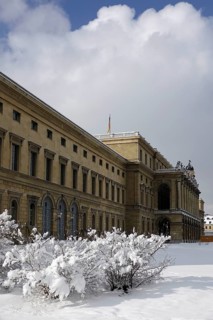 Facade of the Residenz to the Hofgarten