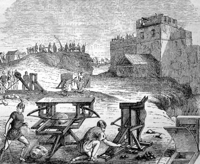 Siege engine or blast tower