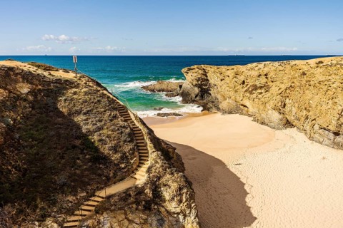 Spectacular naturist Salto Beach on Vicentina Route